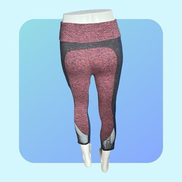 Free People FP Movement Dylan' Colorblock Heather High-Rise Leggings sz S Red - Picture 8 of 16